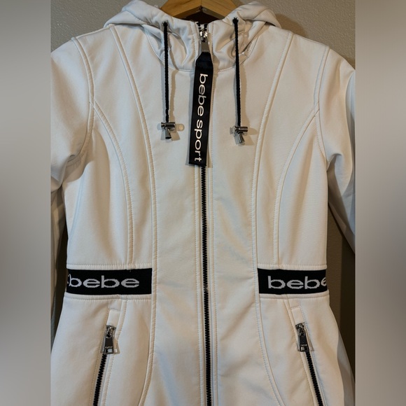 BEBE WHITE SPORT JACKET | Womens S/P - Picture 5 of 10
